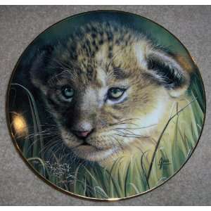   Plate From the Cubs of the Big Cats Plate Collection