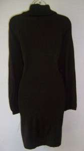 JESSICA HOWARD Brown Long Sleeve Draped Cowl Neck Sweater Dress XL 16 