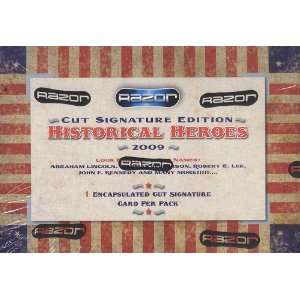  Razor Cut Signature Historical Heroes Trading Cards HOBBY 
