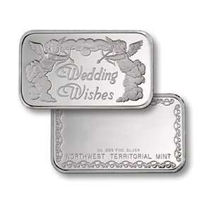   WISHES   1 OZ .999 SILVER PROOF   COMMEMMORATIVE BAR 