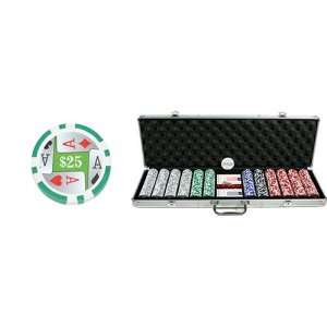  600 Aces 11.5g Casino Poker Chip Set