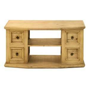  Gonzalez Rustic COM 30 Four Drawer TV Stand, Natural