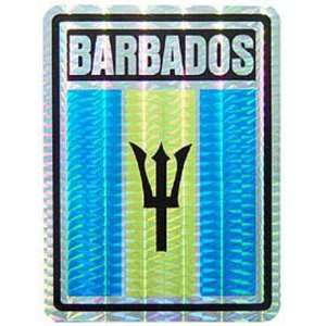 Barbados Flag Sticker