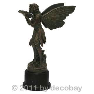 Bronzefigur Bronze Skulptur Statue Elfe Fee Dekoration  