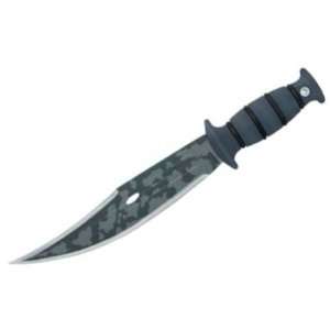   Blade Combat Knife with Black Handles:  Sports & Outdoors