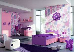 komplett Kinderzimmer Princess rosa/violett designer  