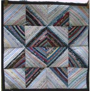    Unique Tiny Piece String Quilt Wall Hanging
