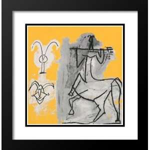   and Double Matted Art 33x41 Centaur with Trident