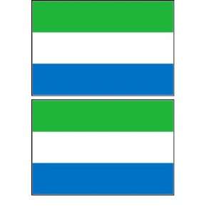 Sierra Leone Flag Stickers Decal Bumper Window Laptop Phone Auto 