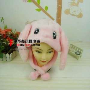  Best Christmas Gift  Pink Rabit Hat with Ears for Winter 