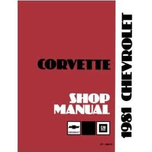  1981 CORVETTE Shop Service Repair Manual Book Automotive