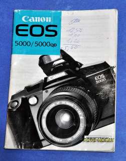 Canon EOS 5000 5000QD die Bedienungsanleitung deutsch  