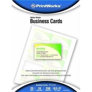   Business Card Stock   25 Sheets / 250 Business Cards: Office Products