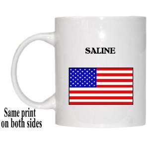  US Flag   Saline, Michigan (MI) Mug 