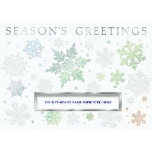  Sparkling Snowflakes Die Cut Slot Holiday Cards