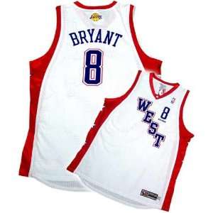  Reebok Los Angeles Lakers #8 Kobe Bryant White West 2004 All 