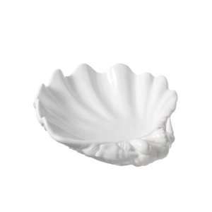  Scallop Shell Container Ceramic 11 X 10 X 2 1/2 Set Of 2 
