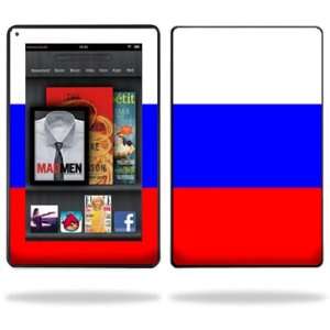   Cover for  Kindle Fire 7 inch Tablet Russian Flag: Electronics