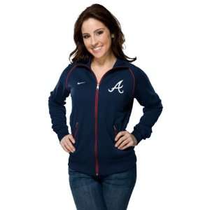   Atlanta Braves Womens Nike Navy 1.2 Track Jacket: Sports & Outdoors