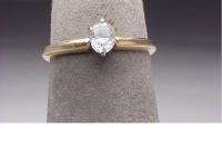 14K Gold .35 Ct. Diamond Engagement Ring  