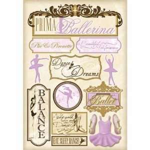  Ballet: Prima Ballerina Cardstock Sticker: Arts, Crafts 