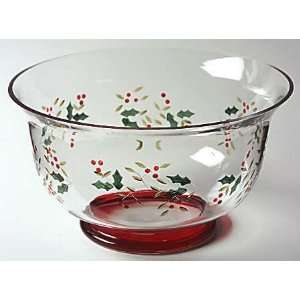   Hand Painted Glass Salad Bowl, Fine China Dinnerware: Home & Kitchen