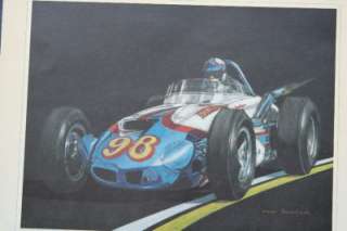 Ron Burton Indy Champ Car Artwork Parnelli Jones 1966  