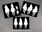   FAMILY DECAL SET make up riders on your tack box or truck trailer
