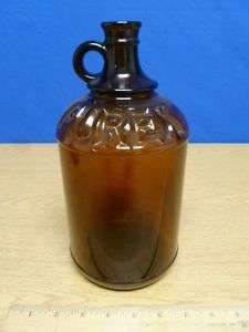 Vintage Brown Glass Purex Bottle or Jug A65  