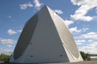 Solid State Phased Array Radar System (SSPARS) in Protective Dome at 