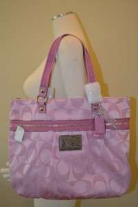   NWT 15316 Poppy Signature Glam Tote Bag Cotton Candy Pink NEW  
