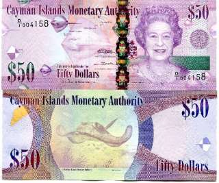 CAYMAN ISLANDS 50 DOLLARS 2010 (2011) P NEW UNC  