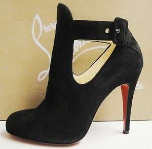 Christian Louboutin Demina 100 Suede Ankle Boots Booties Shoes 37.5/38 