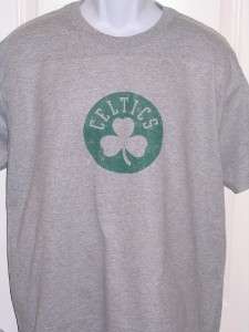 Boston CELTICS Throwback Logo NBA T Shirt XX Large XXL  