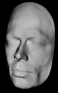 This Life Mask is a full life size casting of the front 1/2 of Pitts 