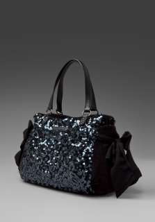 JUICY COUTURE Star Shine Ms Daydreamer Sequin Bag in Regal and Black 