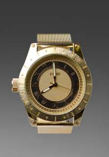 FLUD WATCHES Big Ben in Gold/Carbon  