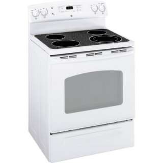 GE 30 In. Freestanding Electric Range in White JB400DPWW at The Home 