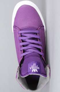 SUPRA The Society Mid Sneaker in Purple Waxed Suede  Karmaloop 