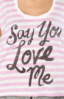 Junkfood Clothing The Say You Love Me Striped Crew Tee  Karmaloop 