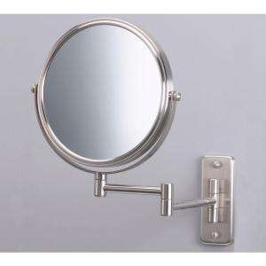 Jerdon Wall Mounted Mirror in Nickel JP7506N at The Home Depot