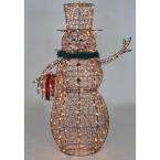    60 in. Grapevine Snowman with 200 clear Surebright Lights 