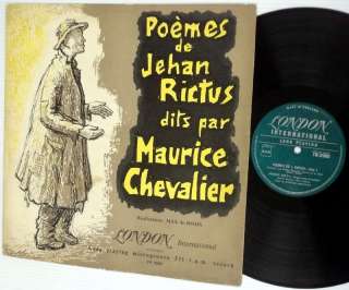 Poemes de JEHAN RICTUS dits par MAURICE CHEVALIER LP  