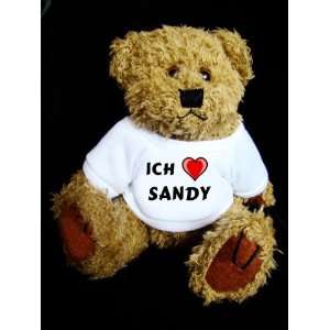 Teddy Bear mit Ich liebe Sandy t shirt: .de: Spielzeug