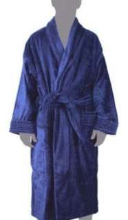 Versace Bademantel bathrobe accappatoio Blau, Größe L XL  