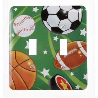Amerelle 2 Gang Sports Double Toggle Wall Plate 1811TT at The Home 