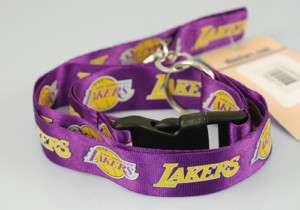 NBA Los Angeles Lakers Lanyard Keychain Purple  