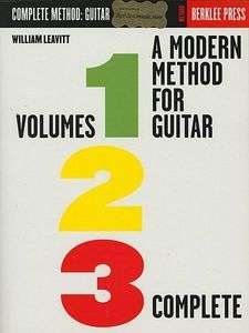 Berklee Modern Method for Guitar Vol1 2 3 Complete Book  