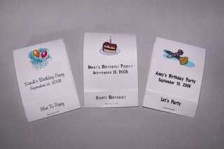 100 Personalized Birthday Mintbooks Matchbooks Favors  