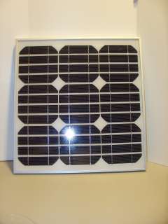 20 Watt Mono Solar Panel Boats Gates Ranches RV Battery  